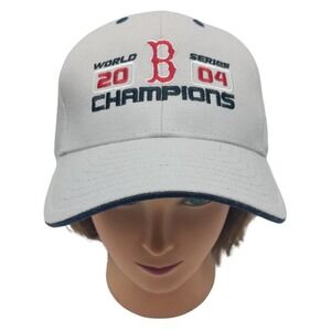 2004‎ Boston Red Sox  New Era MLB Beige Baseball Cap Hat World Series Champions